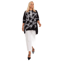 RELEVANCE Ženska bluza 3/4 rokav plus size črna RV-TU-7598.94_408394 Univerzalni