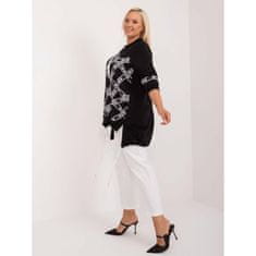 RELEVANCE Ženska bluza 3/4 rokav plus size črna RV-TU-7598.94_408394 Univerzalni