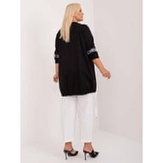 RELEVANCE Ženska bluza 3/4 rokav plus size črna RV-TU-7598.94_408394 Univerzalni