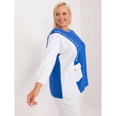 RELEVANCE Ženska bluza 3/4 rokav plus size temno modra RV-BZ-9336.17_408134 Univerzalni