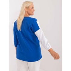 RELEVANCE Ženska bluza 3/4 rokav plus size temno modra RV-BZ-9336.17_408134 Univerzalni