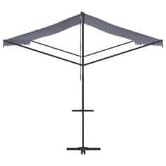 Vidaxl Prostostoječa tenda modra in bela 500x300 cm krem blago jeklo