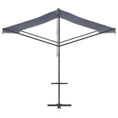 Vidaxl Prostostoječa tenda modra in bela 400x300 cm blago in jeklo