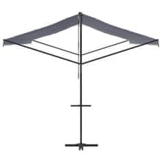 Vidaxl Prostostoječa tenda modra in bela 600x300 cm krem blago jeklo