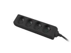 Lanberg LANBERG POWER STRIP 1M BLACK, 4X 230V PL, UPS