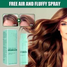 Netscroll 2 v 1 Suhi šampon in pršilo za mehke in zdrave lase, suhi šampon za izjemen volumen las za žensko, zagotovljena svežina las, suhi šampon za moške, proti suhim konicam, FluffySpray