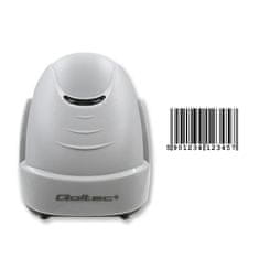 Qoltec Qoltec 50877 Laserski skener 1D | USB | Bela