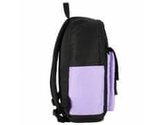 STARPAK Vijolično-črna mladinska šolska torba, torba za dekleta 42x30x14 STARPAK 