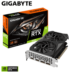 Gigabyte GeForce RTX 3050 Windforce OC grafična kartica, 6GB GDDR6, PCI-E 4.0 (GV-N3050WF2OC-6GD)