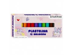 STARPAK Samorog plastelin komplet 12 barv 