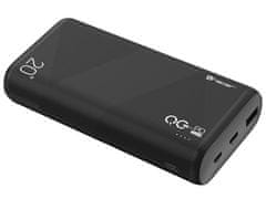 Tracer TRACER TRABAT47094 Powerbank Zunanja baterija 20000 mAh 1x USB-C PD 20W 1x USB QC 3.0 Black