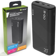 Tracer TRACER TRABAT47094 Powerbank Zunanja baterija 20000 mAh 1x USB-C PD 20W 1x USB QC 3.0 Black