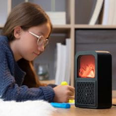 InnovaGoods 3D Flame Effect Tabletop Heater Flehatt InnovaGoods 