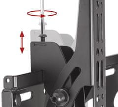 slomart B-Tech univerzalni stropni nosilec za ploščate zaslone z nagibom (VESA 400) - 1,5 m Ø50 mm drog