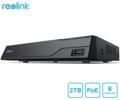 Reolink NVS8 snemalna enota, 2TB disk, priklop do 8 kamer, spomin do 6TB