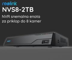 Reolink NVS8 snemalna enota, 2TB disk, priklop do 8 kamer, spomin do 6TB