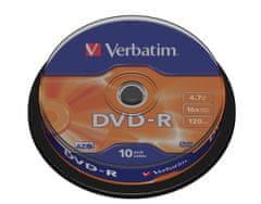 DVD-R(10-pack)Spindl/MattSlvr/16x/4.7GB