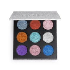 Makeup Revolution Pressed Glitter stisnjene bleščice za izboljšanje senčil za oči 13.5 g Odtenek illusion