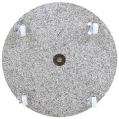 Vidaxl Podstavek za senčnik granit 30 kg okrogel siv