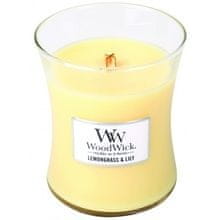 Woodwick WoodWick - Lemongrass & Lily Vase (lemon grass and lily) - Scented candle 85.0g 