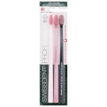 Swissdent Swissdent - Profi Colours Trio Soft-Medium Toothbrush - Zubní kartáček měkký-středně tvrdý 3.0ks 