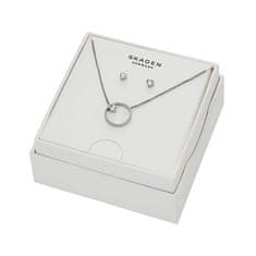 Skagen Nežen komplet nakita Kariana SKJB1016SET (uhani, ogrlica)