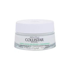 Collistar Pure Actives (Attivi Puri) Salicylic Acid + Niacinamide Cream krema za obraz proti prekomernemu nastajanju sebuma 50 ml za ženske