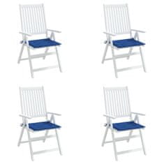 Vidaxl Blazine za vrtne stole 4 kosi modre 40x40x3 cm oxford tkanina