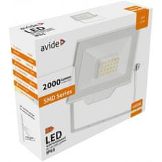 Avide reflektor LED Slim, 20 W, 4000 K, beli