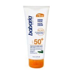 Babaria Babaria Facial Cream Spf50 Aloe Vera Water Resistant 75ml 