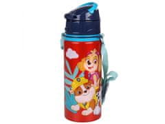 Paw Patrol Psi Patrol Aluminijasta steklenica za vodo, steklenica z ustnikom, na traku 600 ml