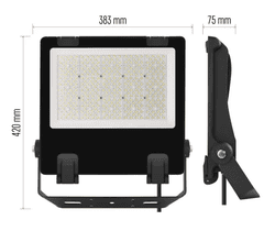 Emos ZS2463A LED reflektor Aveno, 200 W, NW, črn