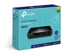 TP-Link Stikalo, 24 priključkov 10/100M RJ45, namizno plastično ohišje