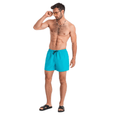 OMBRE Neonske moške plavalne hlače turkizna MDN125870 L