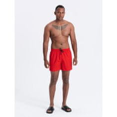 OMBRE Neonske moške kopalne hlače rdeče MDN125872 XL