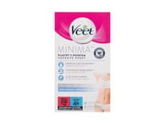Veet Veet - Minima Hypoallergenic Wax Strip Bikini And Underarms Sensitive Skin - For Women, 16 pc 