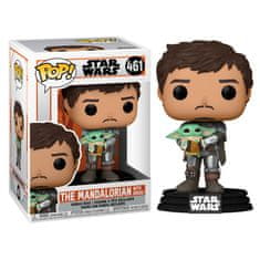 Funko POP figure Star Wars Mandalorian Mando Holding Child 