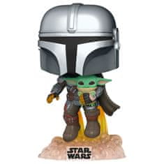 Funko POP figure Star Wars The Mandalorian Mando Flying with Jet Pack 