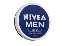 Nivea Nivea - Men Creme Face Body Hands - For Men, 75 ml 