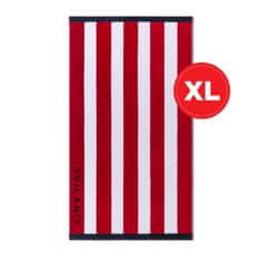 Svilanit Red Stripes plažna brisača, 100 x 180 cm