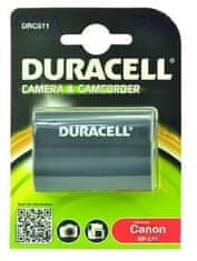 Baterija DURACELL - DRC511 za Canon DRC511, črna, 1400 mAh, 7,4 V