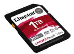 Kingston 1TB Canvas React Plus SDXC UHS-II 280R/150W U3 V60 za Full HD/4K