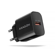 AXAGON ACU-QC18, 18W omrežni polnilnik, 1x vrata USB-A, QC3.0/AFC/Apple, črn