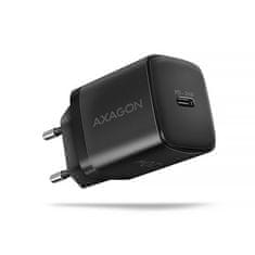 AXAGON ACU-PD20, 20W omrežni polnilnik, 1x vrata USB-C, PD3.0/PPS/QC4+/AFC/Apple, črna