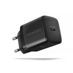AXAGON ACU-PD30, polnilec 30 W, 1x vrata USB-C, PD3.0/PPS/QC4+/SFC/AFC/Apple, črn