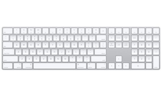 Apple Magic Keyboard s številsko tipkovnico srebrna - slovaška