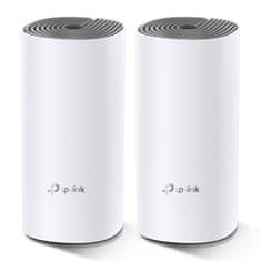 TP-Link AC1200 Celodomski brezžični omrežni sistem WiFi Deco E4 (2 paketa), 2x10/100 RJ45