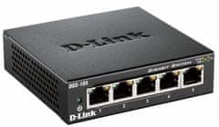 D-Link DGS-105/E 5-portno 10/100/1000 gigabitno stikalo v kovinskem ohišju