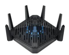 Acer Predator connect W6,usmerjevalnik WiFi 6E,802.11 a/b/g/n/ac/ax,do 7800 Mb/s,tripasovni (2,4/5/6 GHz),1xWAN 2,5 Gb/s,4xLAN 1 Gb/s,WPS