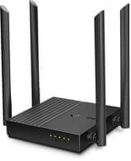 TP-Link "AC1200 dvopasovni usmerjevalnik Wi-FiSPEED: 400 Mb/s pri 2,4 GHz + 867 Mb/s pri 5 GHzSPEC: 4× antene, 1× gigabitni WAN